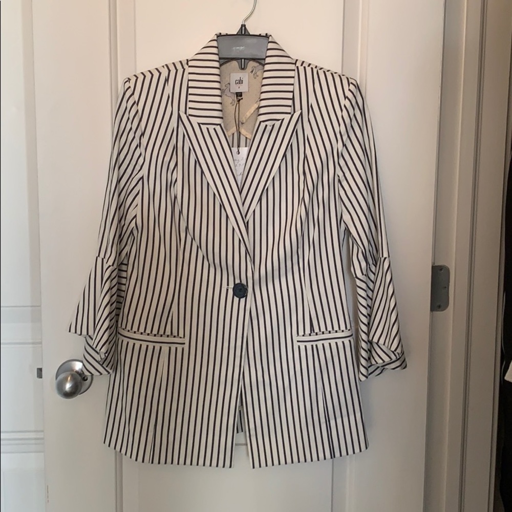 Cabi blazer with bell sleeves.